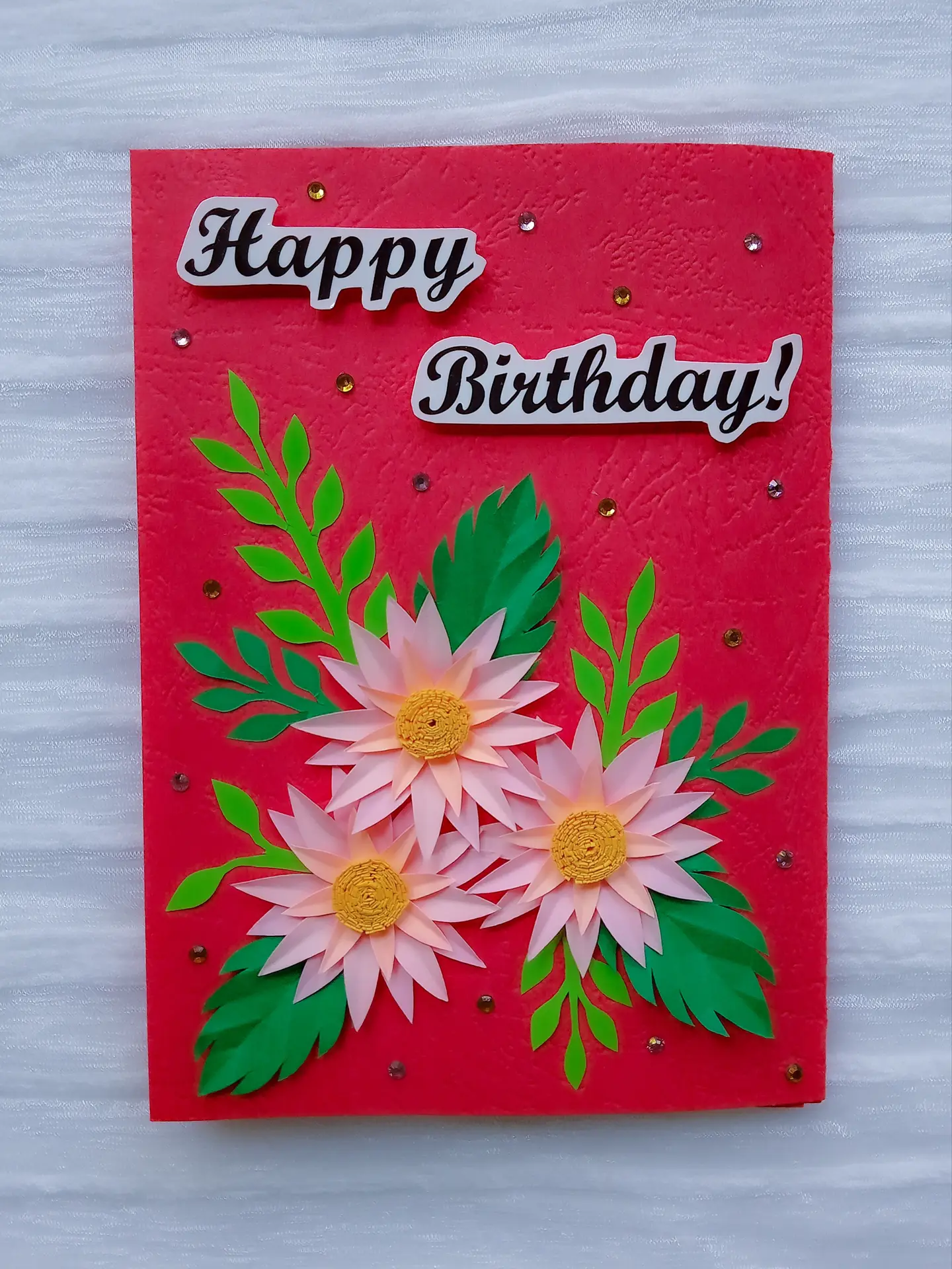 Pink Bloom Birthday Card