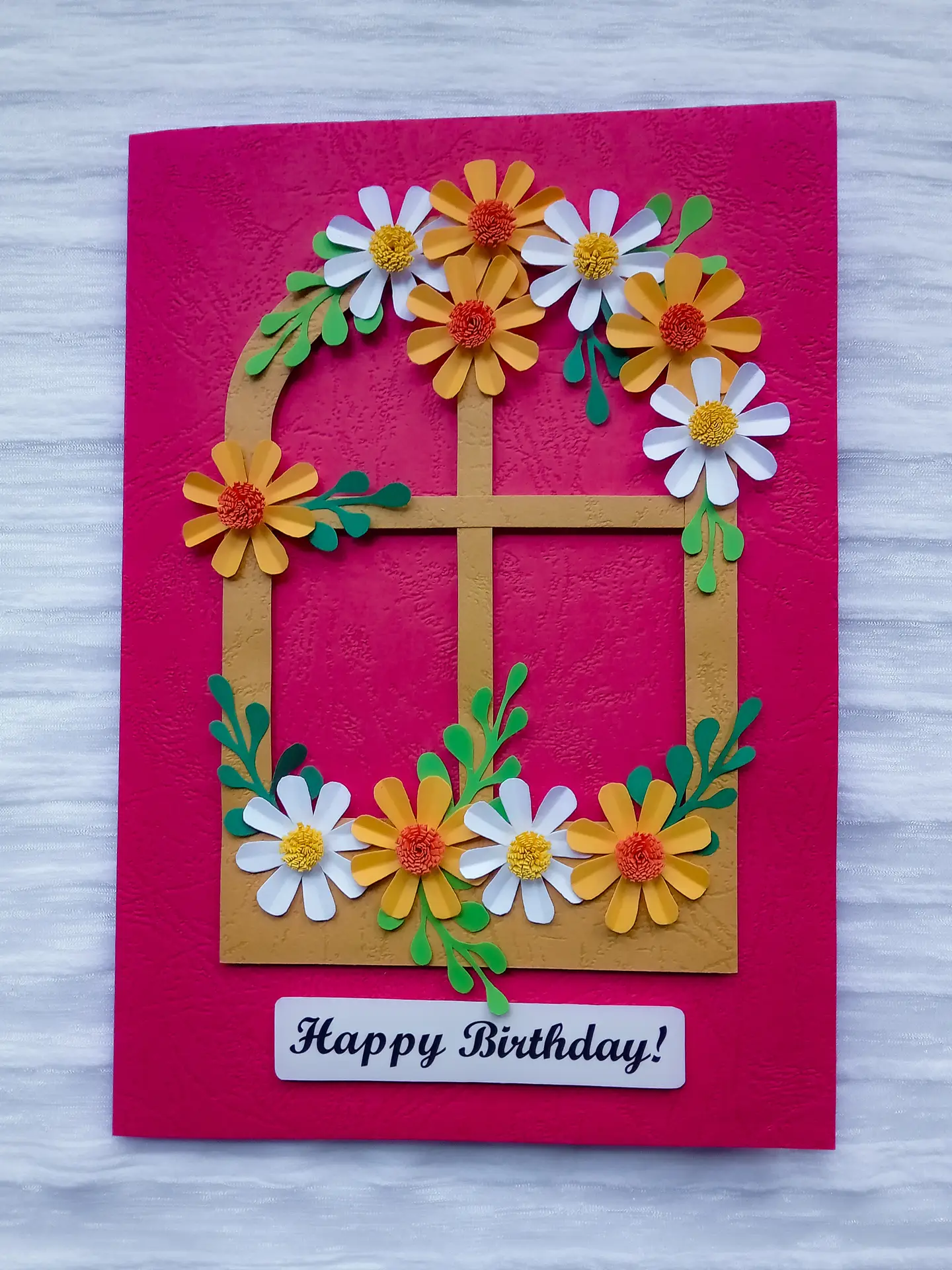 Floral Frame Birthday Card