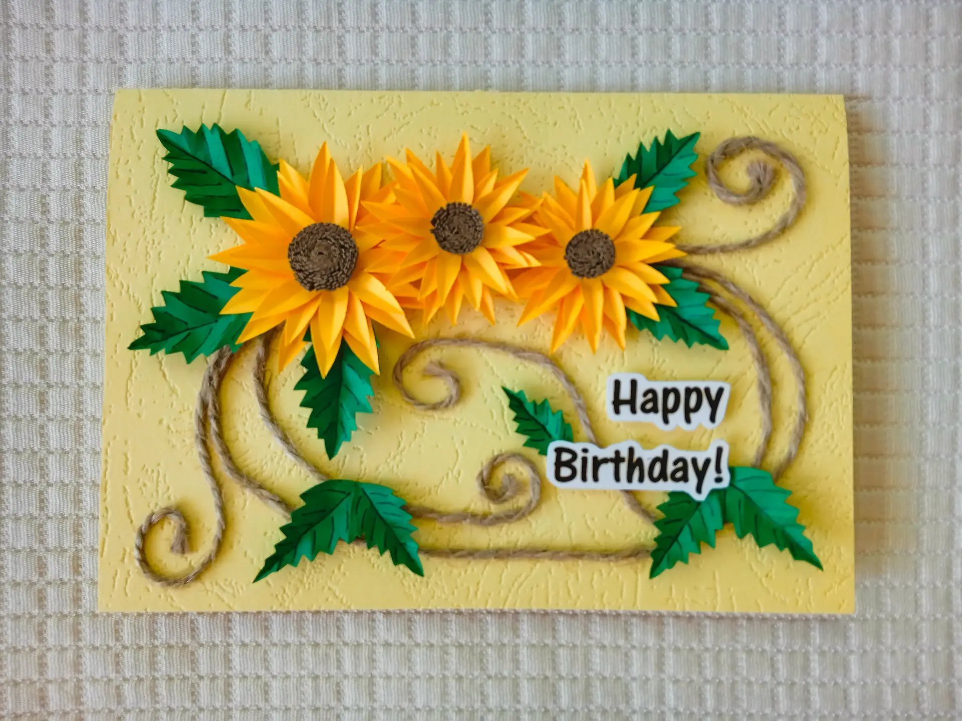 Sunflower Birthday Card