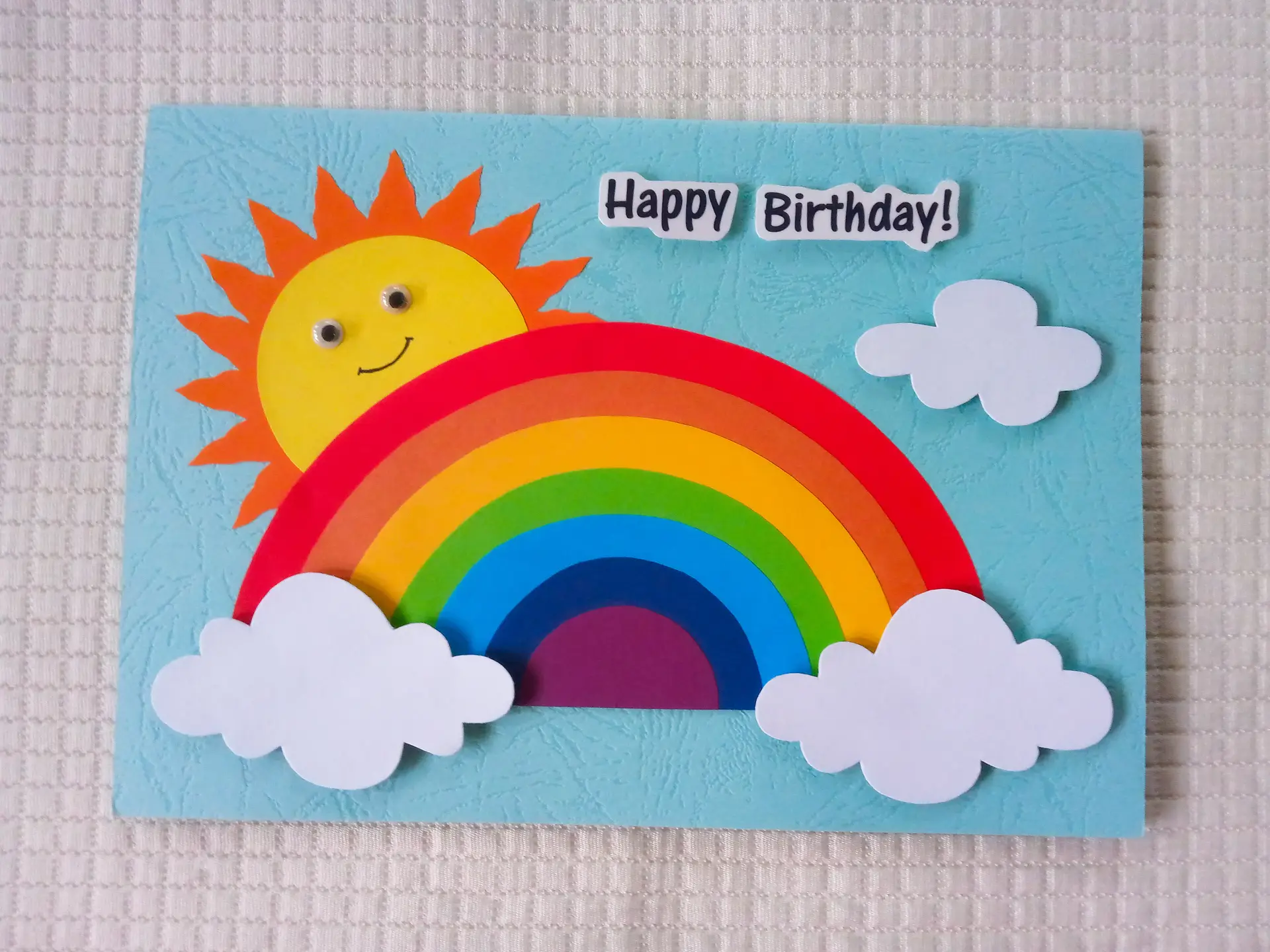 Rainbow Sunshine Birthday Card