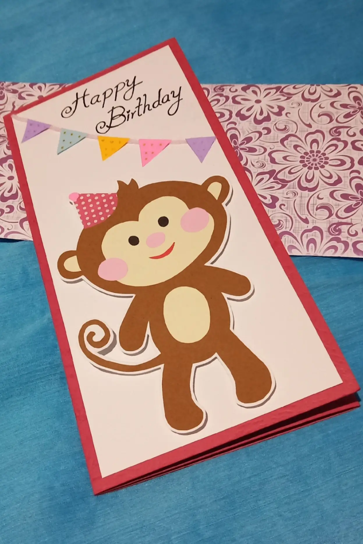 Monkey Birthday Card