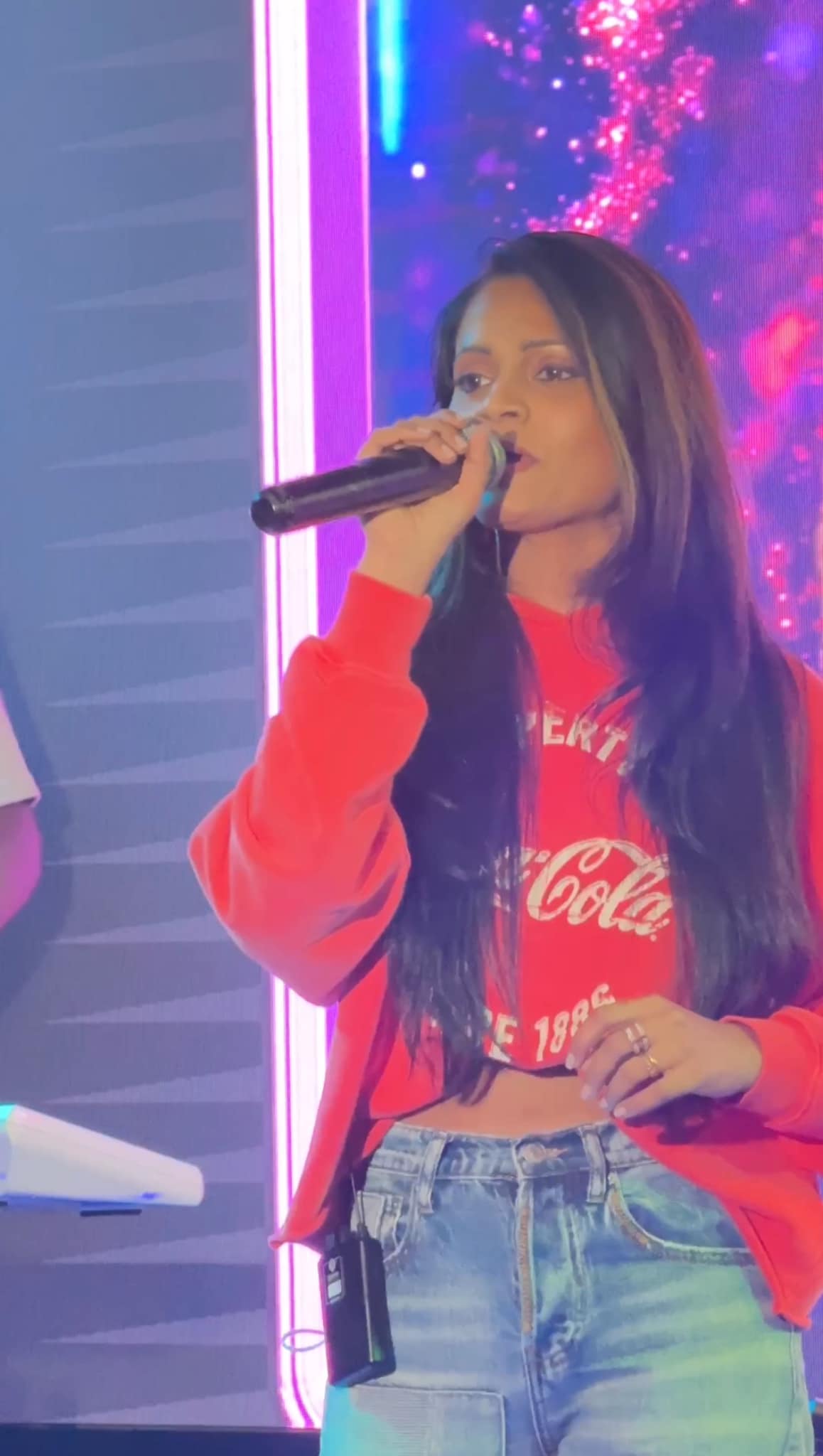 Rhydma performing on stage